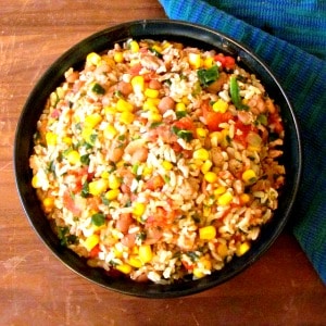 Vaguely Southwestern Skillet – Quick Dinner