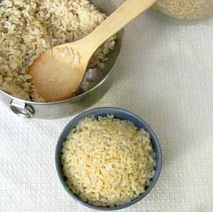 Use the pressure cooker for brown rice - half an hour, start to finish!