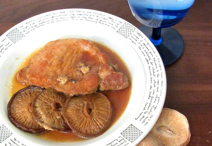 Fast and easy, Tamari Mushroom Pork Chops are browned, then braised in a quick but flavorful Japanese inspired, gluten free broth.