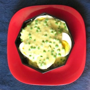 Eggs in Curry Sauce - Fast and easy, meatless, American fusion food, that Grandma made! 