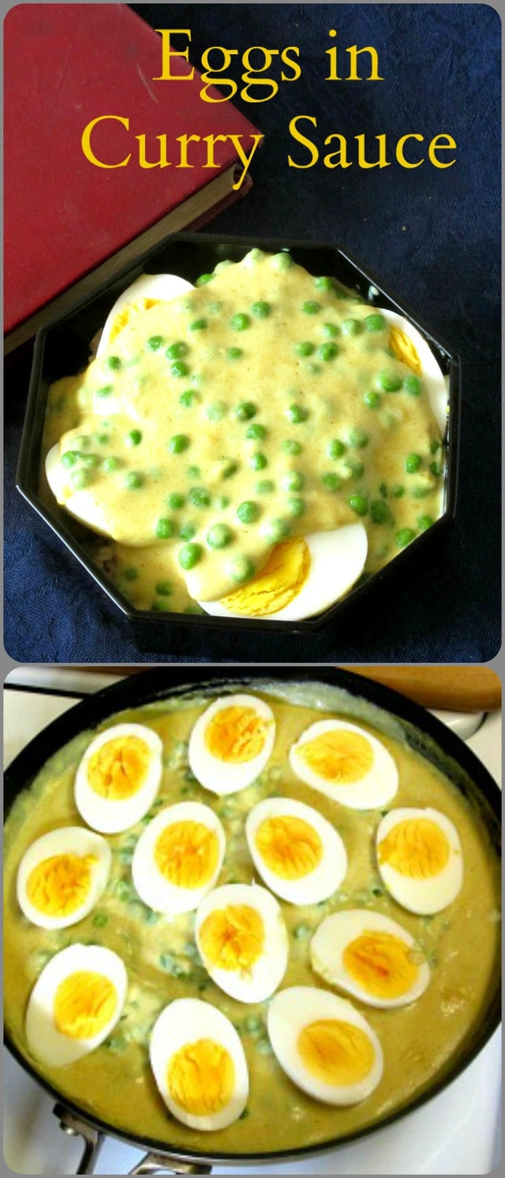 Eggs in Curry Sauce - Fast and easy, meatless, American fusion food, that Grandma made! Gluten Free 