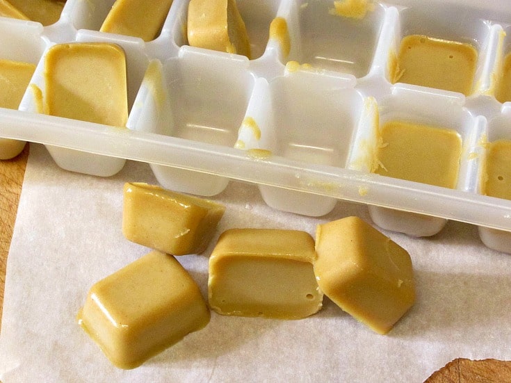 Use homemade roux cubes for quick and easy (and gluten free!) sauce, soup, or gravy. No need for packages or cans!