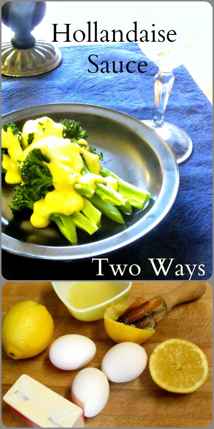 Two methods to make Hollandaise Sauce - traditionally on the stove, and a blender technique. Both easier than you may think! 
