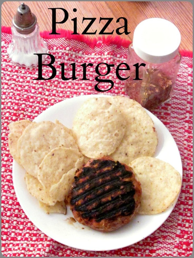 Bored with turkey burgers? Make a Pizza Burger! Moist and flavorful, with seasoning that helps browning,  holds moisture, and improves the taste! 