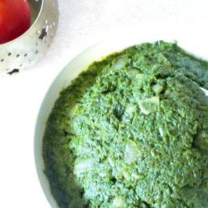 Don't toss those radish greens! You can make this Radish Leaf Condiment to add a shot of flavor to plain rice, meat, or beans, or any simple meal! 