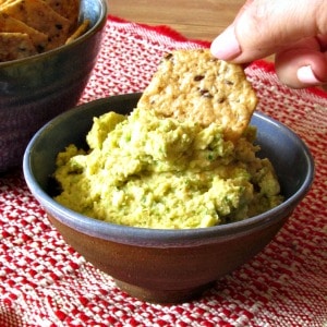 A surprisingly gentle green garlic flavor makes Garlic Scape Hummus a delightful spread for lunch or a party! Enjoy it during the short season for scapes!