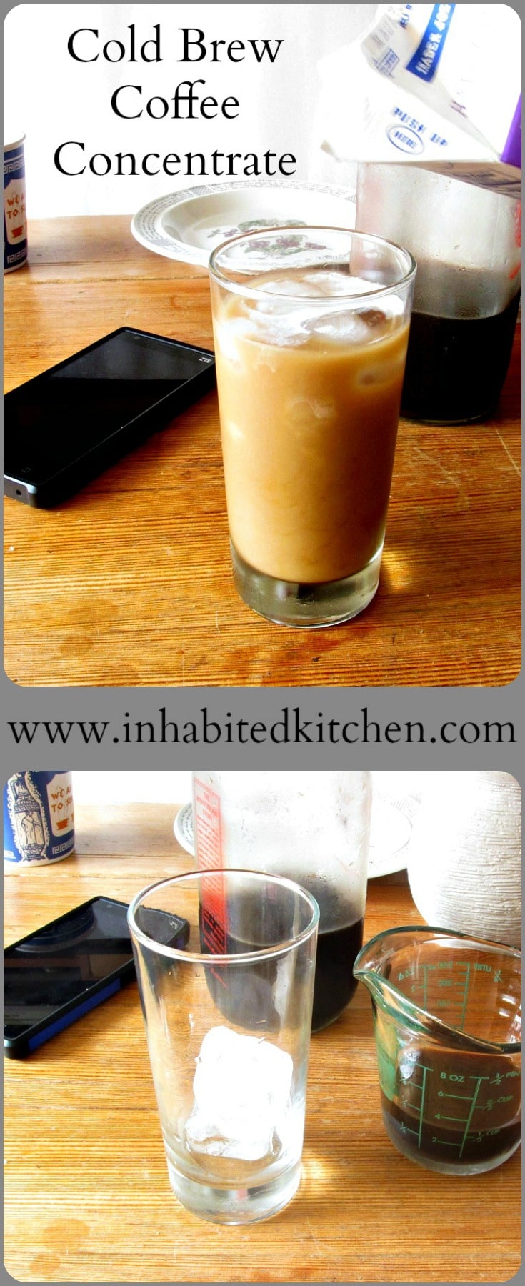 Make cold brew coffee concentrate at home, for the flavor of cold brew and the convenience of instant coffee! Just add water (and ice.) 