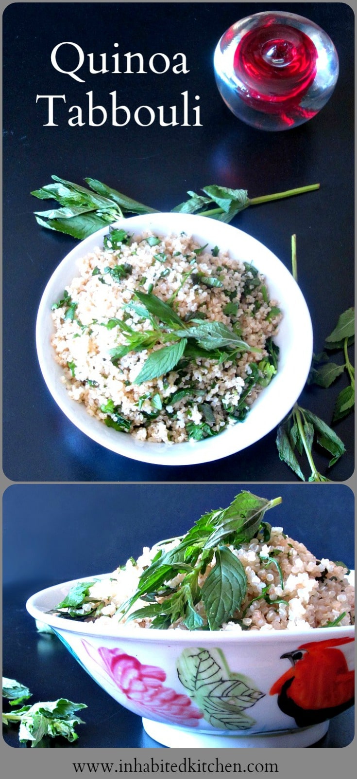 Do you miss tabbouli, if you need to avoid wheat? Gluten free Quinoa Tabbouli works remarkably well, and makes a terrific addition to any salad lunch!