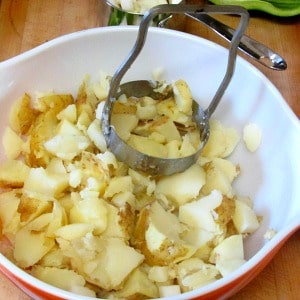 Potato Vegetable Salad? Vegetable Potato Salad? And I didn't even mention the eggs... Creamy potatoes and eggs, crunchy vegetables, and lots of flavor. 