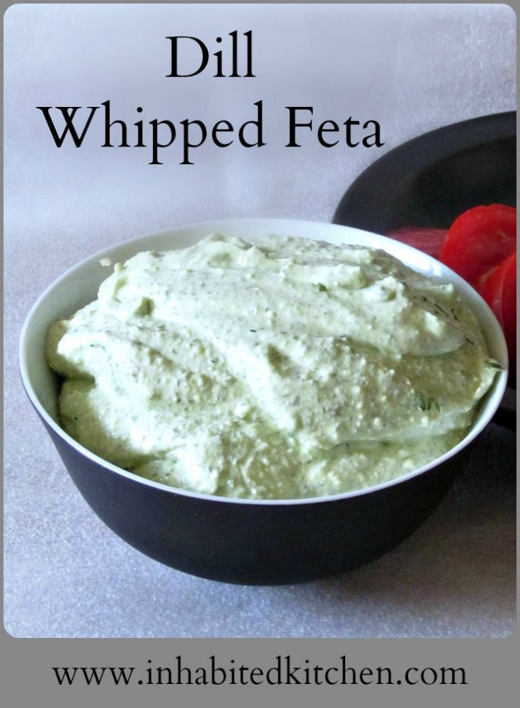Flavor whipped feta with dill for a wonderfully flavored spread - delicious on crackers, terrific in a lunchbox, great for any lunch or snack.