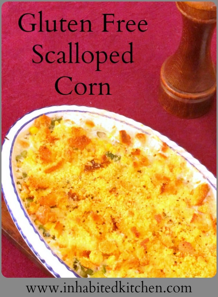 Fresh sweet corn and corn muffins combine their rich flavor in wonderful Gluten Free Scalloped Corn! 