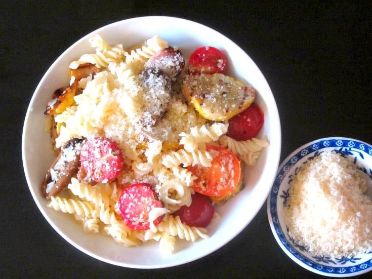 If you grill a batch of vegetables, it's easy to serve them in a variety of ways - such as this Gluten Free Pasta with Grilled Vegetables! 