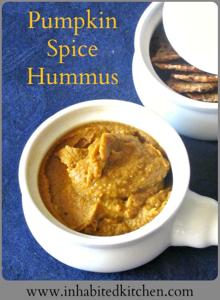 Don't limit Pumpkin Spice to pie or coffee - make and enjoy Pumpkin Spice Hummus as a spread of dip! Delicious at lunch, fun for a party! 