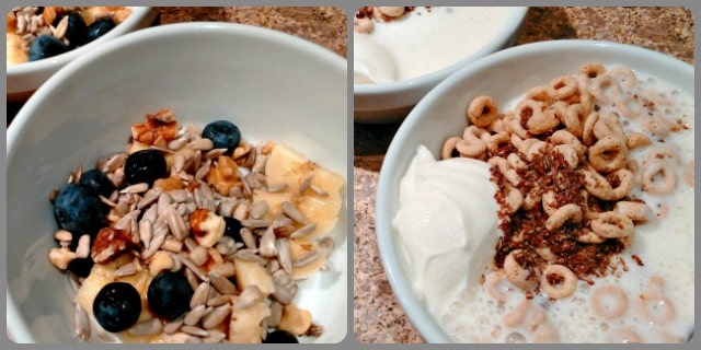 Breakfast - cold cereal (with additions)