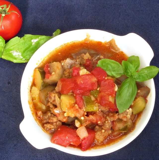 Ratatouille with Italian Sausage