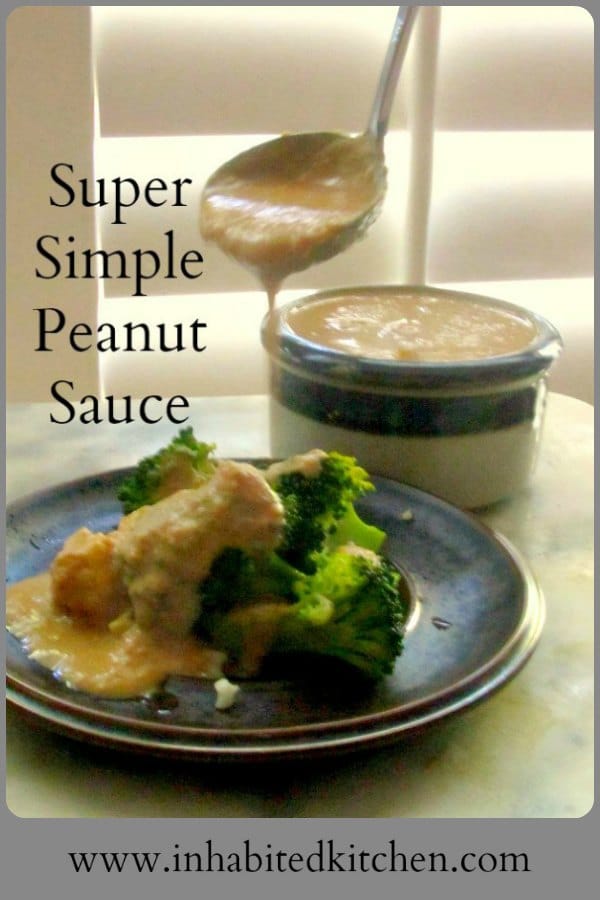 Super Simple Peanut Sauce has been a fixture in my kitchen for many years, for its ease and versatility. You've enjoyed variations - here is the original!