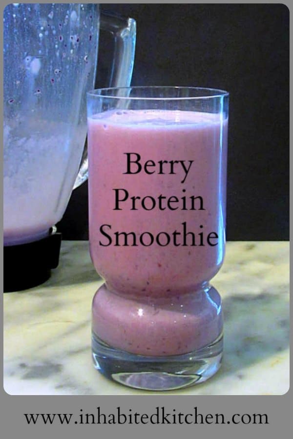 Our parents enjoy a creamy, slightly sweet Berry Protein Smoothie as an afternoon snack. And we enjoy knowing they're getting protein and good nutrition!